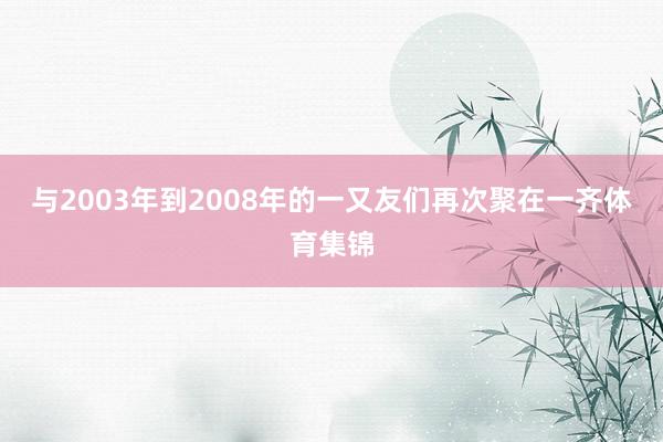 与2003年到2008年的一又友们再次聚在一齐体育集锦