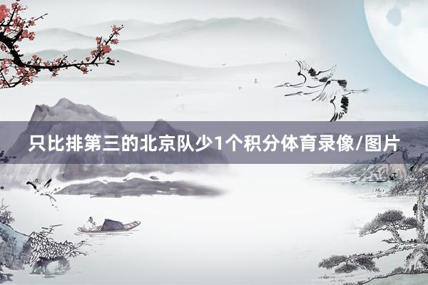 只比排第三的北京队少1个积分体育录像/图片