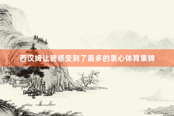 西汉姆让我感受到了最多的衷心体育集锦