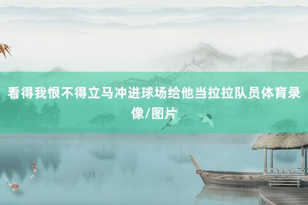 看得我恨不得立马冲进球场给他当拉拉队员体育录像/图片