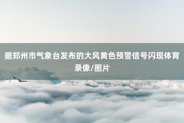 据郑州市气象台发布的大风黄色预警信号闪现体育录像/图片