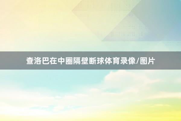 查洛巴在中圈隔壁断球体育录像/图片