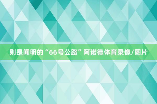 则是闻明的“66号公路”阿诺德体育录像/图片