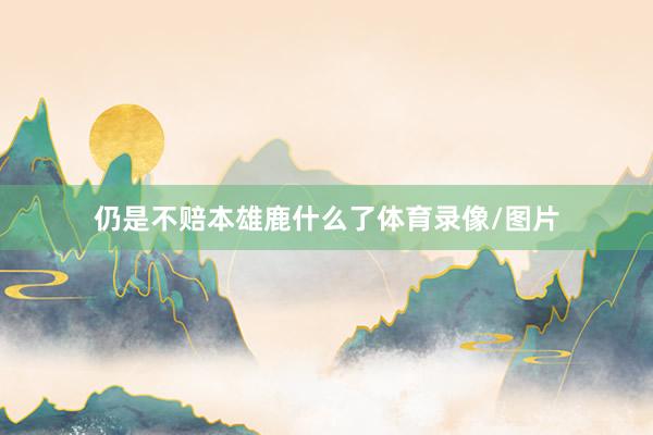 仍是不赔本雄鹿什么了体育录像/图片