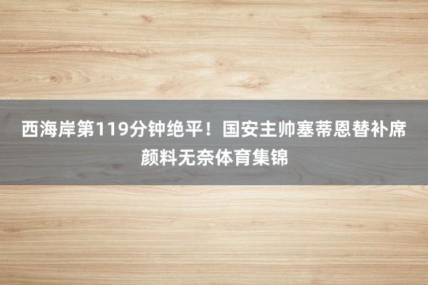 西海岸第119分钟绝平！国安主帅塞蒂恩替补席颜料无奈体育集锦