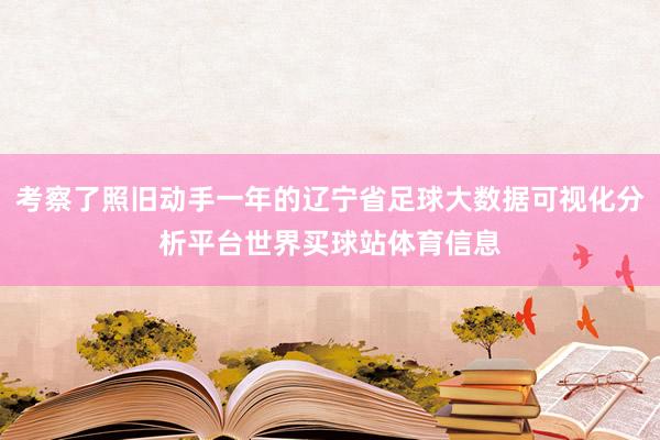 考察了照旧动手一年的辽宁省足球大数据可视化分析平台世界买球站体育信息