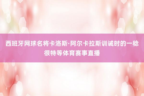 西班牙网球名将卡洛斯·阿尔卡拉斯训诫时的一稔很特等体育赛事直播