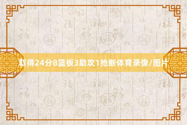 取得24分8篮板3助攻1抢断体育录像/图片