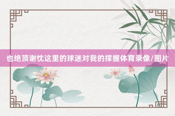 也绝顶谢忱这里的球迷对我的撑握体育录像/图片