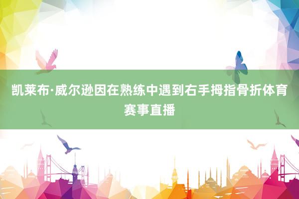 凯莱布·威尔逊因在熟练中遇到右手拇指骨折体育赛事直播