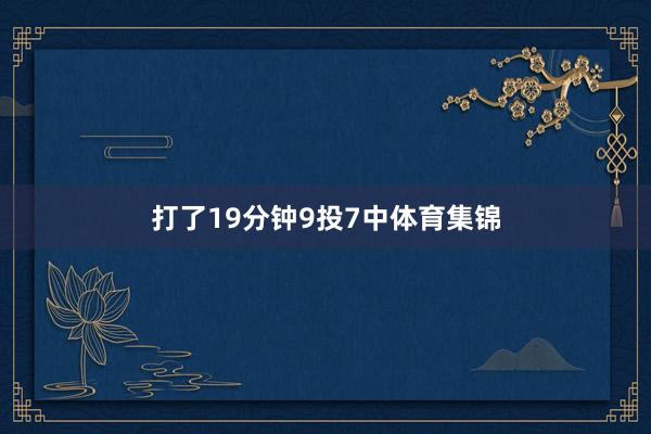 打了19分钟9投7中体育集锦