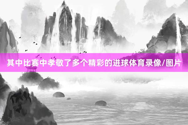 其中比赛中孝敬了多个精彩的进球体育录像/图片
