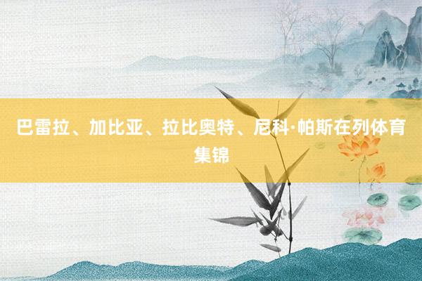 巴雷拉、加比亚、拉比奥特、尼科·帕斯在列体育集锦